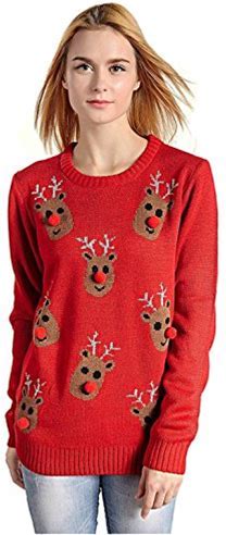 v28 Women's Christmas Reindeer Sweater