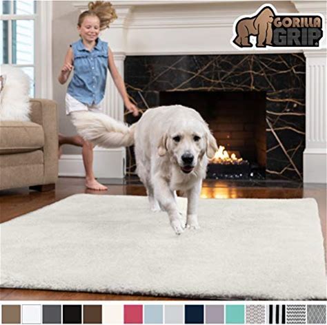 Gorilla Grip Original Faux-Chinchilla Area Rug