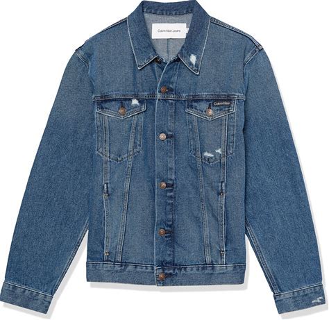 Calvin Klein Denim Trucker Jacket and Slim Straight Jeans