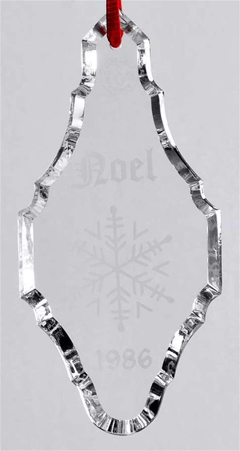 Baccarat Crystal Annual Noel Snowflake Ornament