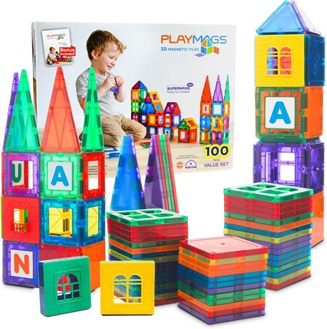 Playmags 3D Magnetic Blocks for Kids