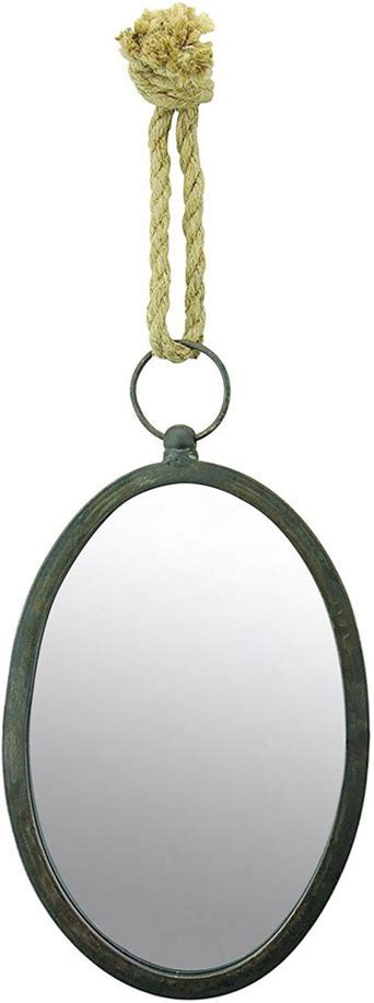 Stonebriar Decorative Oval Rope Mirror